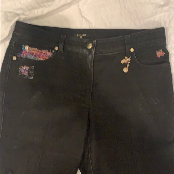 Escada women's vintage black jeans - Picture 3 of 11